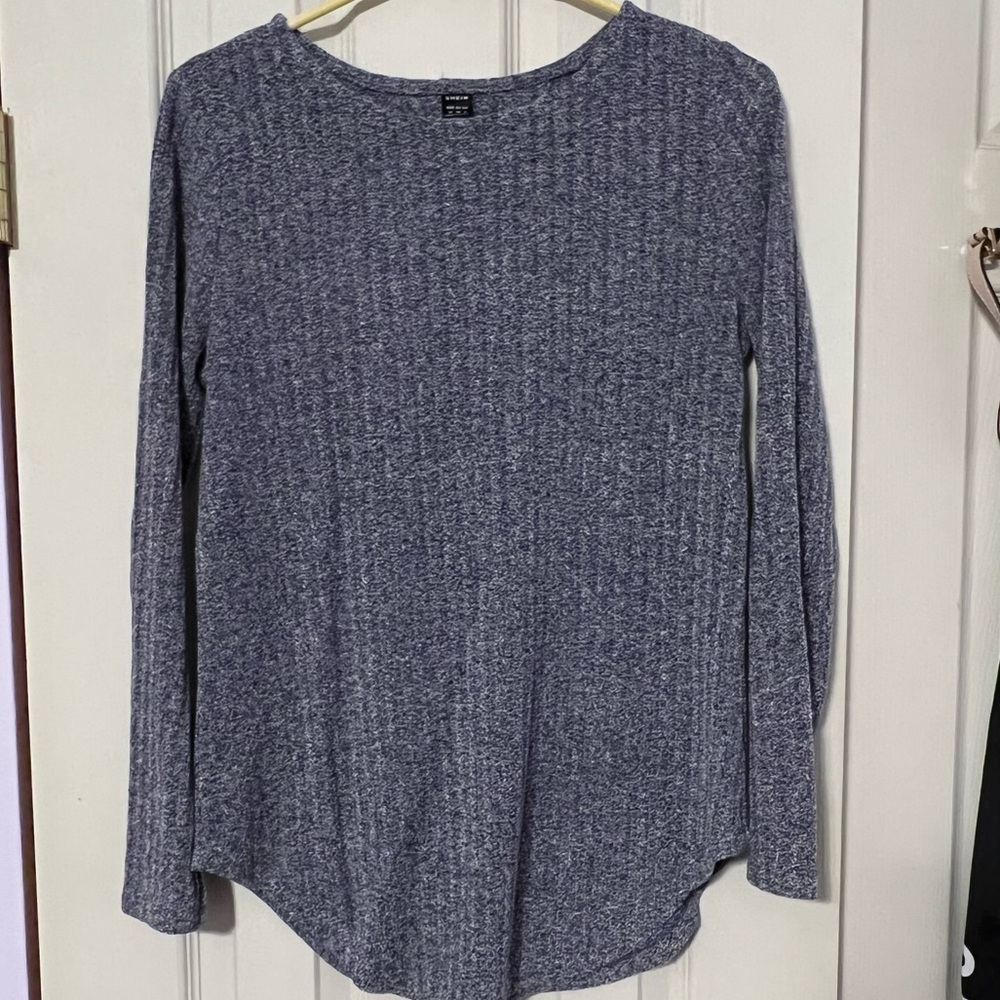 Textured long sleeve shirt